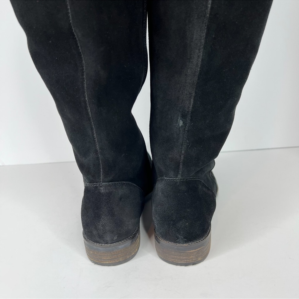 Seychelles Herd black suede leather zip over the knee boots - Picture 6 of 14